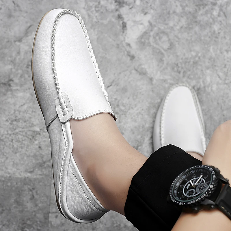 

Casual Shoes Men Leather Leisure Shoes Casual Man Fashion Summer Breathable Men's Men Sneakers Zapatillas Transpirables For