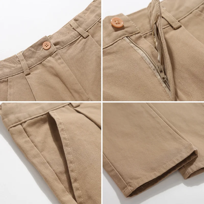

LucaLucky Spring 2021 Toddler Teenage Boys Trousers Children School Uniform Pants Clothes Kids Mid Waist Solid Cotton Cargo Pant