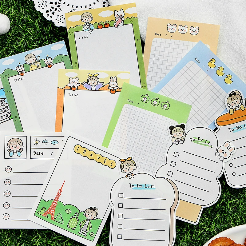 

Colorful Cute Funny Life Memo Pad Sticky Notes Planner Stickers For Book Mark Office IME2560 School Supplies Stationery IME2560
