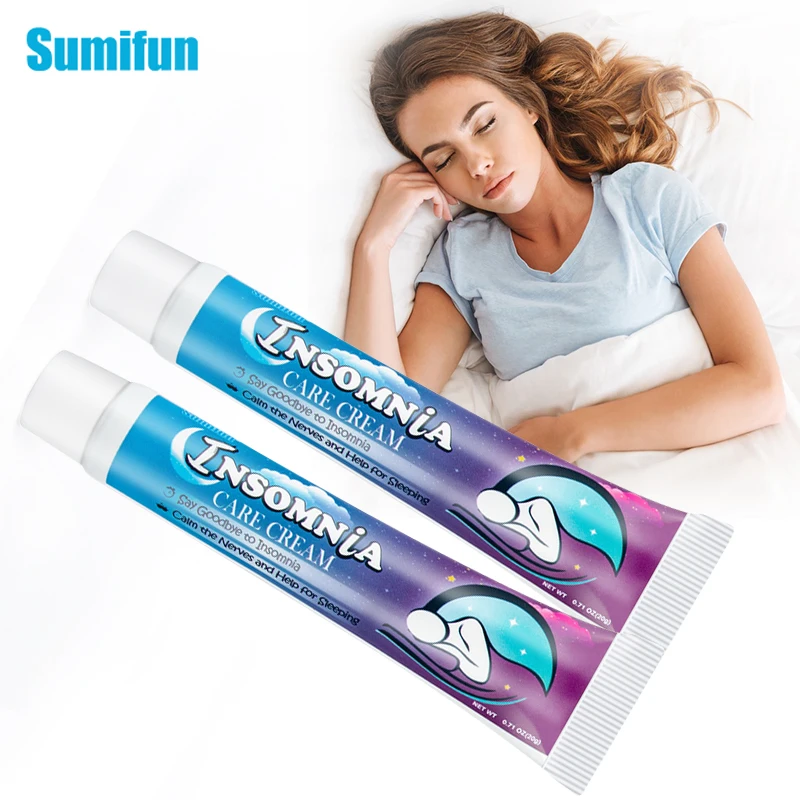 

Крем Sumifun для ухода за бессонницей, мазь улучшает качество сна, расслабляет тело, снимает усталость, искусственный пластырь для здоровья, 2 ш...