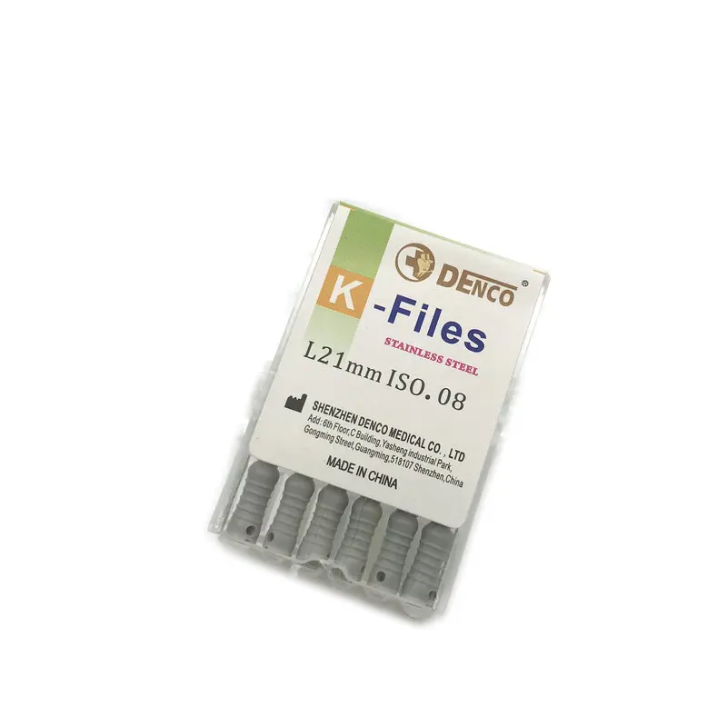 21mm-08 Эндодонтический корневой канал K Файлы(Ручное использование) стоматологические к-файл 21 мм ручного использования файлы Эндодонтические Инструменты Стоматологические Инструменты - Цвет: 21mm-08