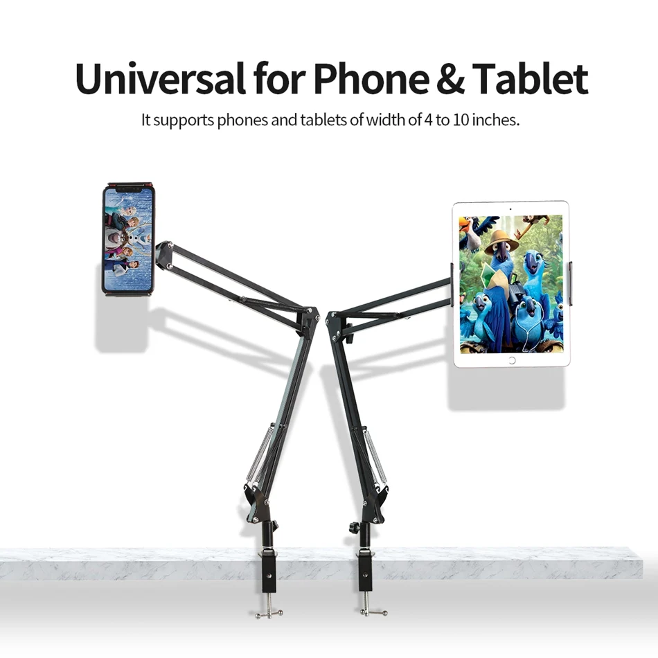 ROCK держатель планшета для iPad Pro Air Mini Tablet складной ленивый Настольный для iPhone XS Xiaomi зажим для смартфонов Подставка для планшета