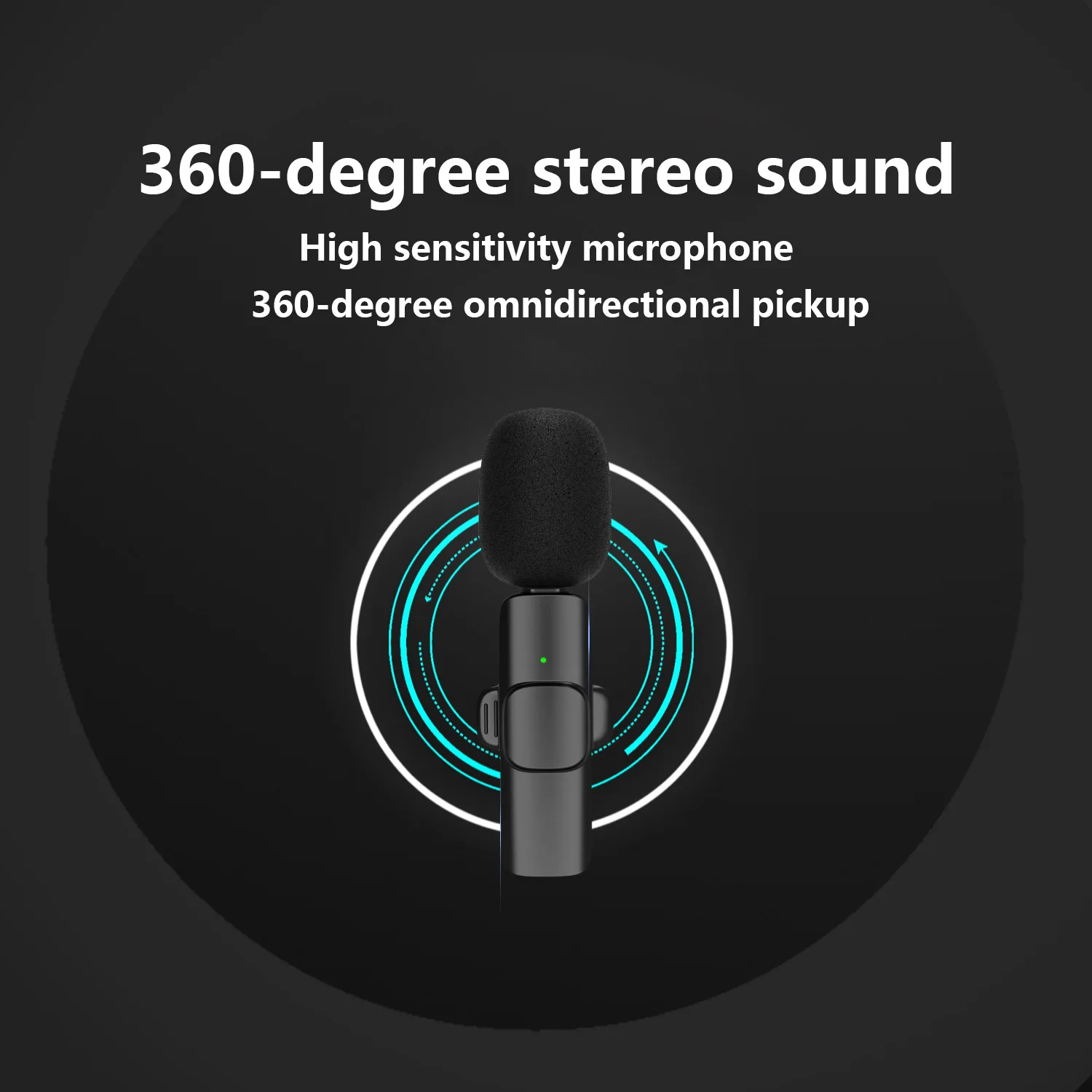 Беспроводной петличный микрофон портативный мини-микрофон для записи аудио и