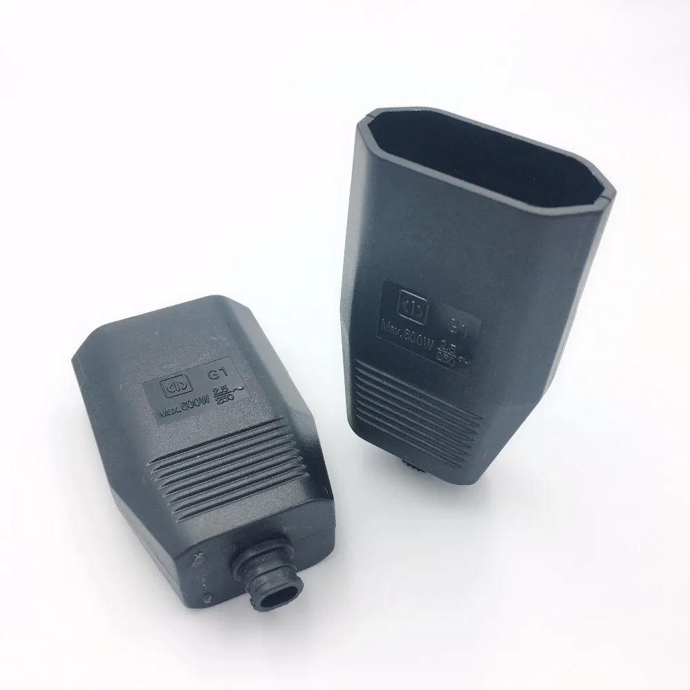 Штепсельная Вилка европейского стандарта Электрический штекер 2-контактный шнур