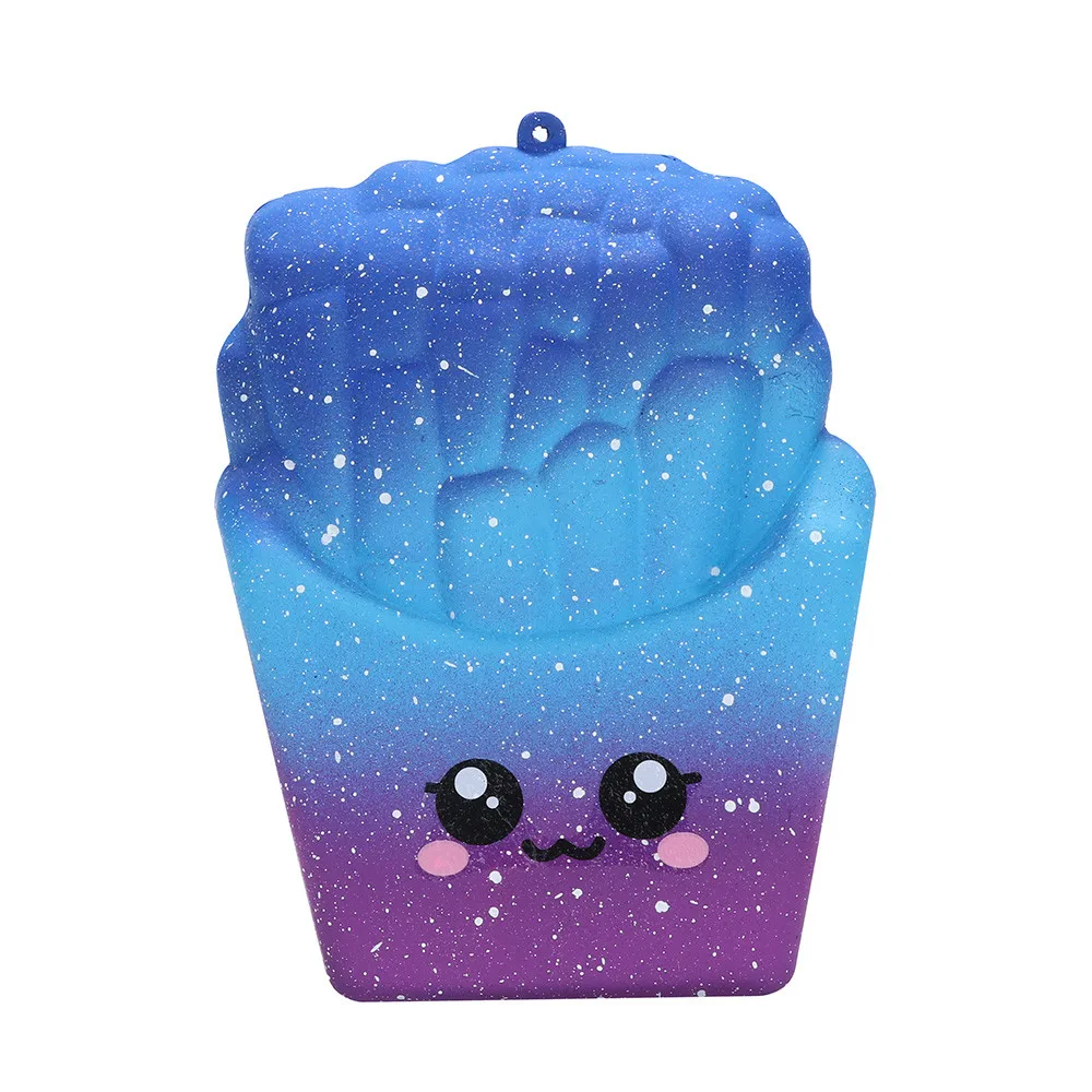 

8cm Starry Fries Squishy Toys Decompression slow rebound toys Fries Squishies Slow Rising Squeeze Scented Stress Relieve Toy New