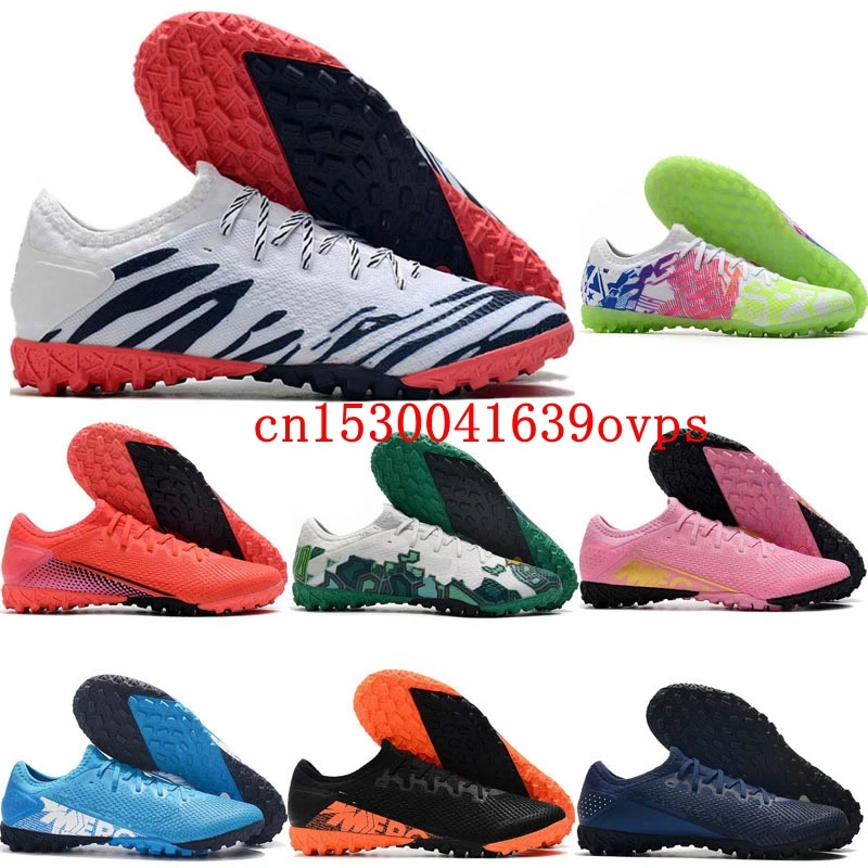 

2021 top quality mens soccer shoes SUperFlys TF soccer cleats turf football boots leather Tacos de futbol scarpe calcio hot