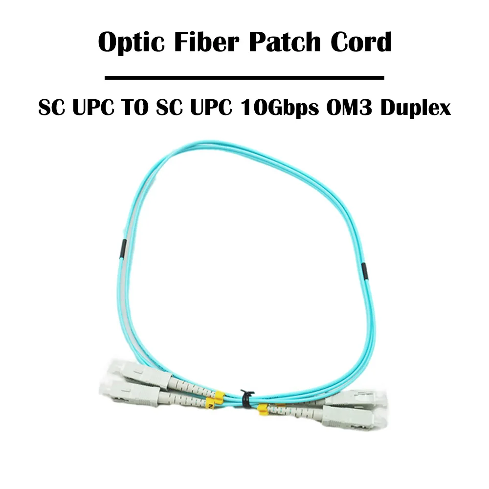 5 шт./лот 10 м SC UPC к Гбит/с OM3/40 OM4 мм 50/125 многорежимный оптоволоконный патч-корд 2 0