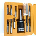 MT2 M10 Arbor F1 -12 50 мм Расточная головка и 9 шт. 12 мм расточные стержни, набор расточных головок