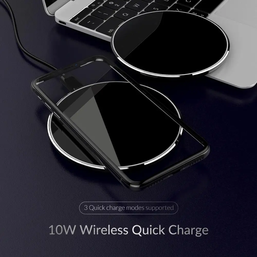 ORICO 10W зеркальный беспроводной зарядный коврик для телефона Qi Беспроводное