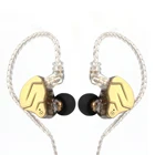 Гибридные металлические наушники KZ ZSN PRO X Dual Driver 1BA + 1DD, Hi-Fi наушники-вкладыши с отсоединяемым 2-контактным кабелем