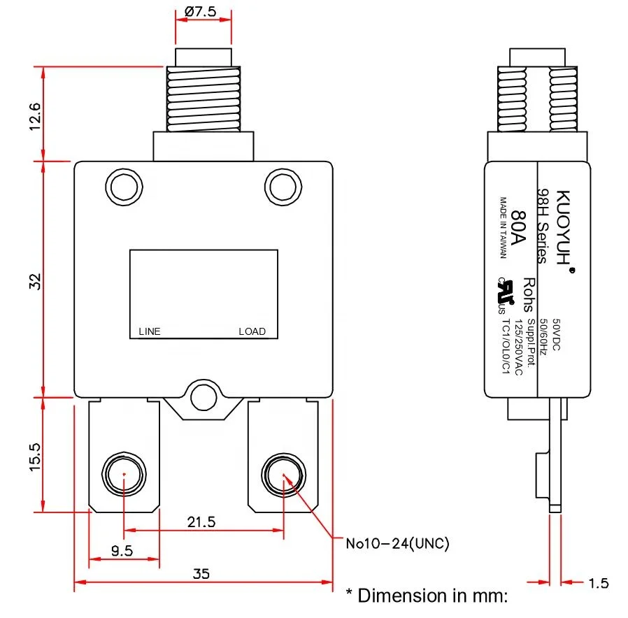 3 шт. автоматические выключатели KUOYUH 125/250VAC 98 Series 3A 5A 6A 7A 10A 15A 20A 25A 30A 32A 35A 40A 50A |