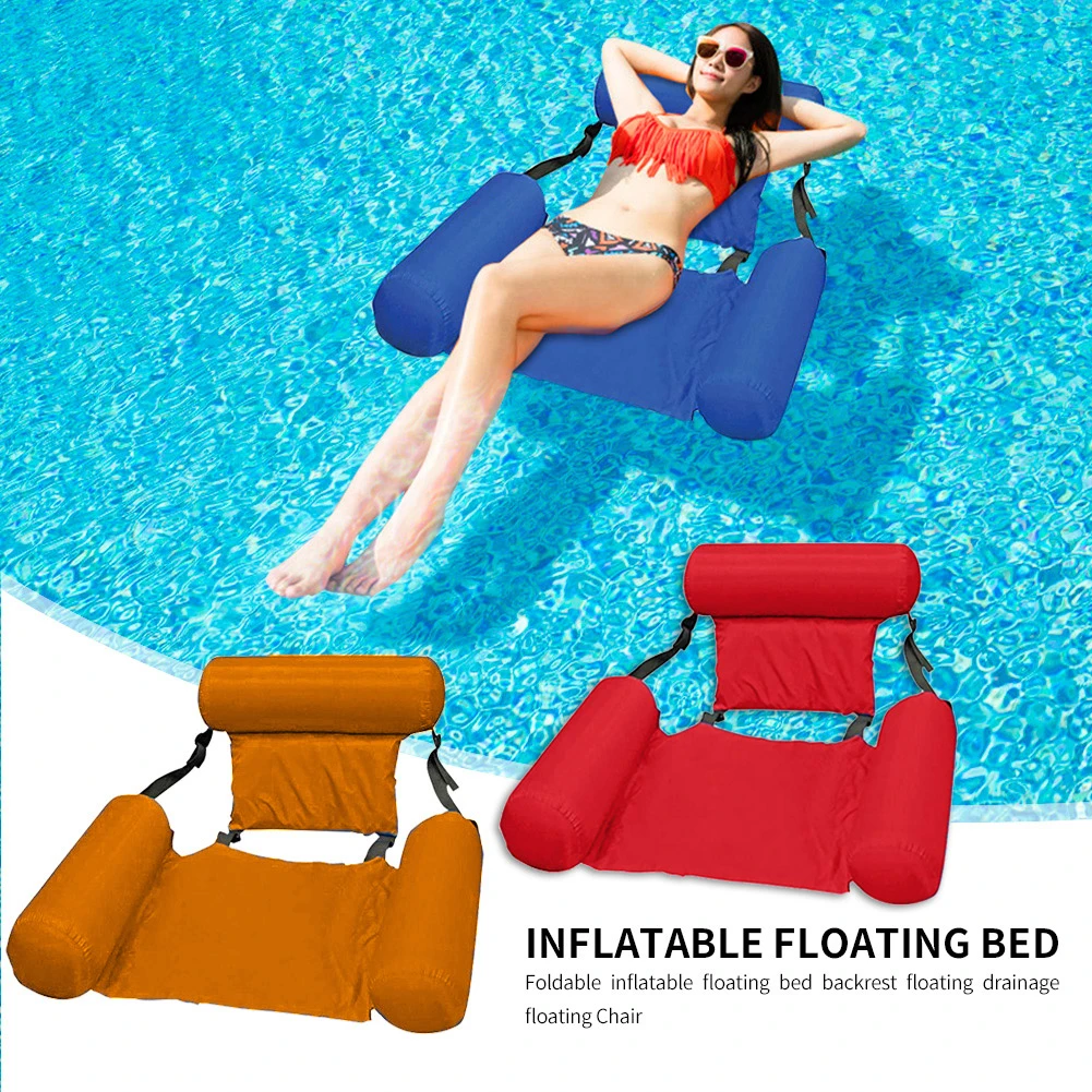 

Pool Water Sports Hammock Floating Air Mattresses Bed Easy Carrying Lounger Chair Inflatable Swimming Durable Parts