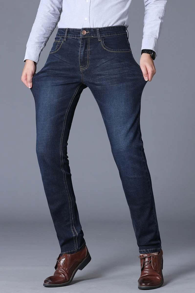 Брюки мужские джинсовые стрейчевые Стрейчевые брюки из денима в Корейском стиле