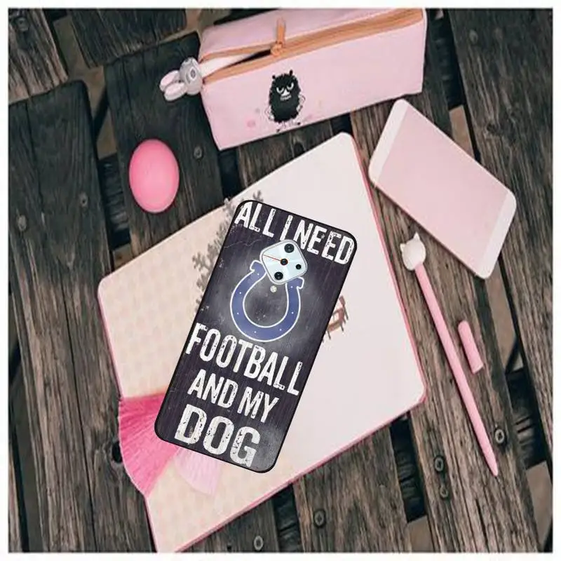 

Indianapolis Colts Black TPU Phone Case For Vivo X9 9s 20 Plus Y97 83 75 71 69 V15 V17 V5 S