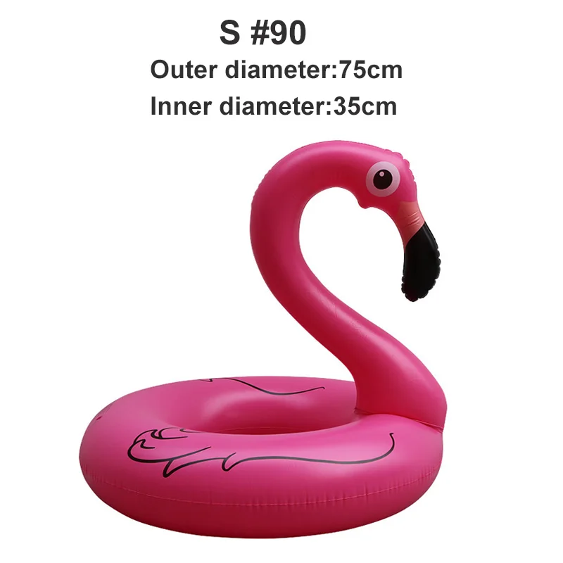 Red Flamingo Rooxin надувной круг для бассейна с единорогом и фламинго, детский плавательный круг, водное сиденье, летние игрушки для детей - Цвет: Red Flamingo