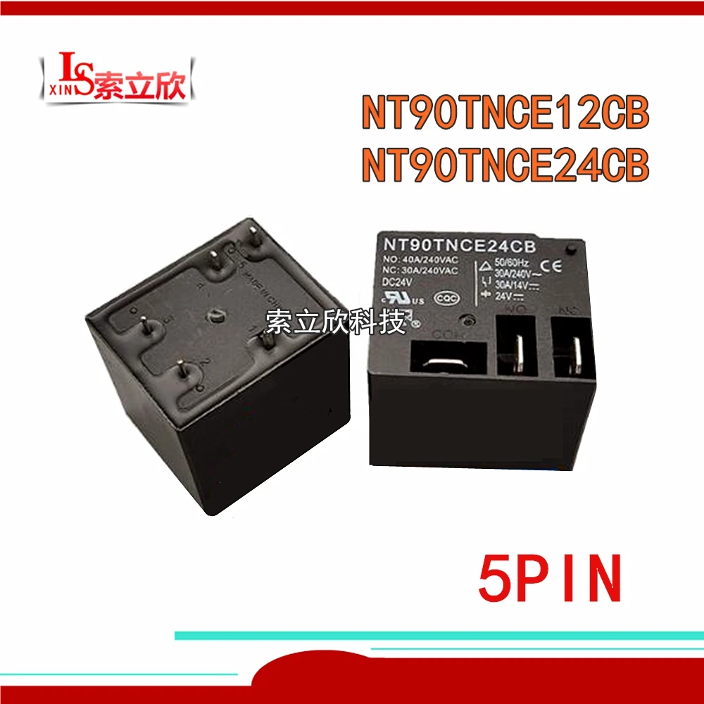 5 шт./лот 100% оригинальное реле NT90TNCE12CB 12 В NT90TNCE24CB 24 NT90TNCE220CB AC220V DC12V DC24V 5PIN 40A|Реле| |