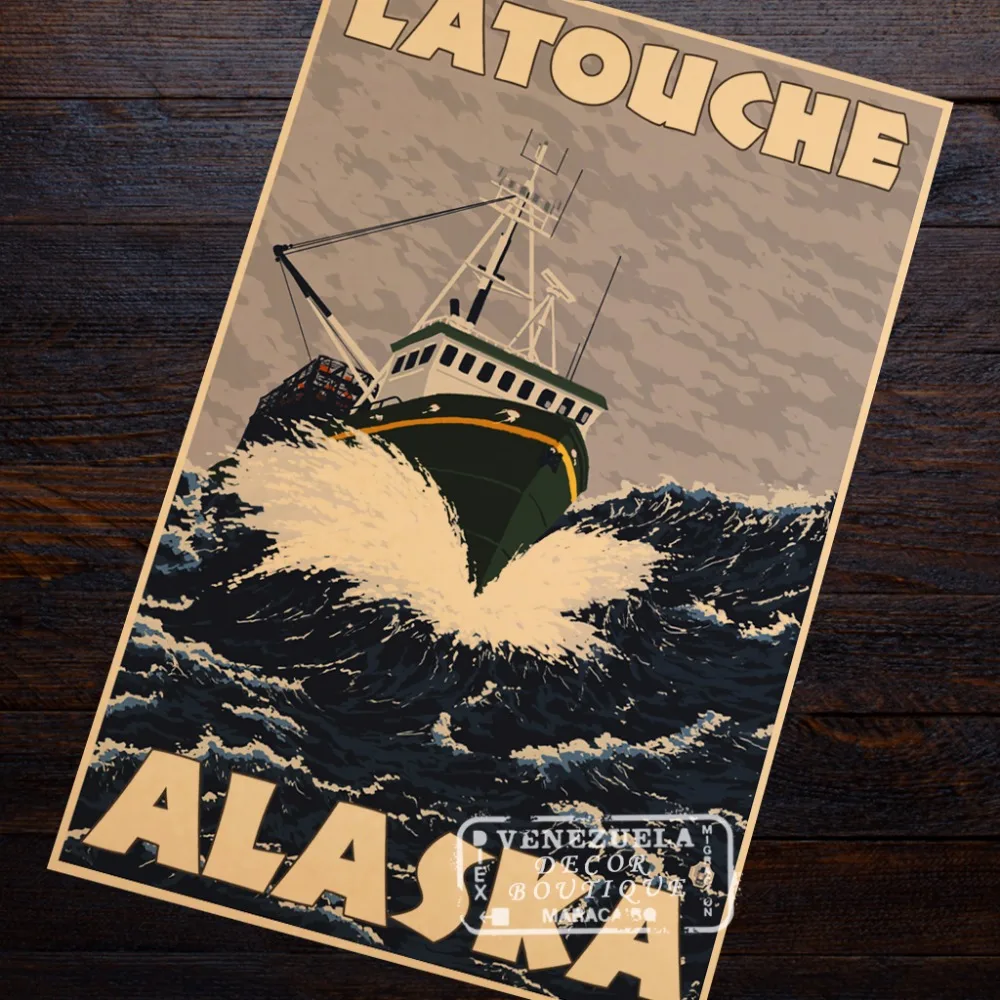 Винтажный постер в стиле ретро настенная наклейка сделай сам для Америки Аляски