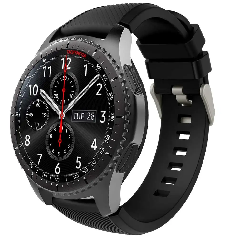20mm 22mm Band for Samsung Galaxy Watch 3/46mm/42mm/active 2 Gear s3 Frontier/S2 silicone bracelet Huawei GT/2/2e/GT2 Pro strap