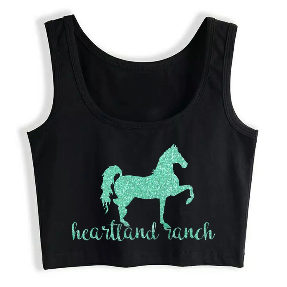

Boho Crop Top Heartland Ranch Fit Vintage Cotton Sexy Streetwear Womens Tops blusas mujer de moda 2021 verano Gym Tank Top Women