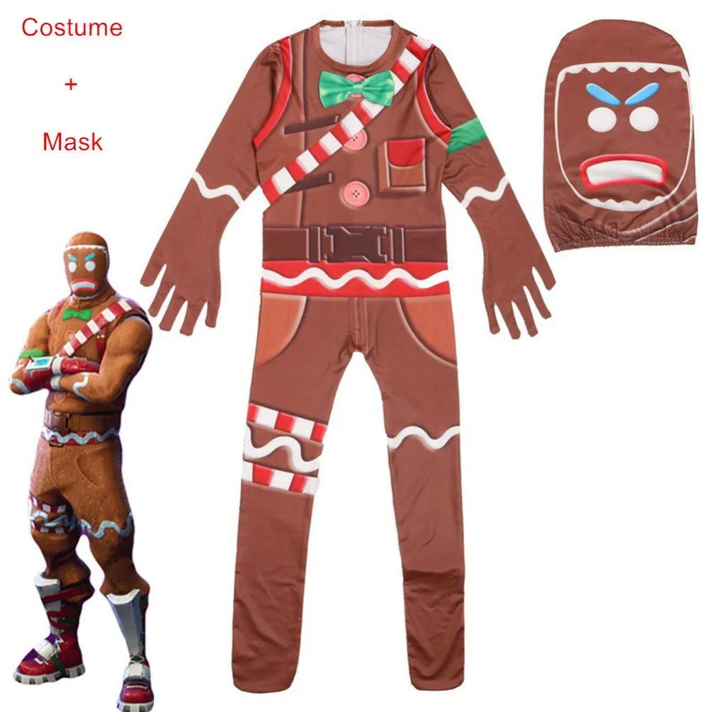 Комбинезон с черепами для мальчиков одежда косплея на Хэллоуин вечерние костюмы