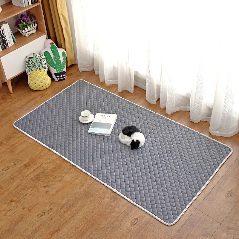 Однотонный плюшевый ковер искусственная кожа подкладка для палатки коврик сна