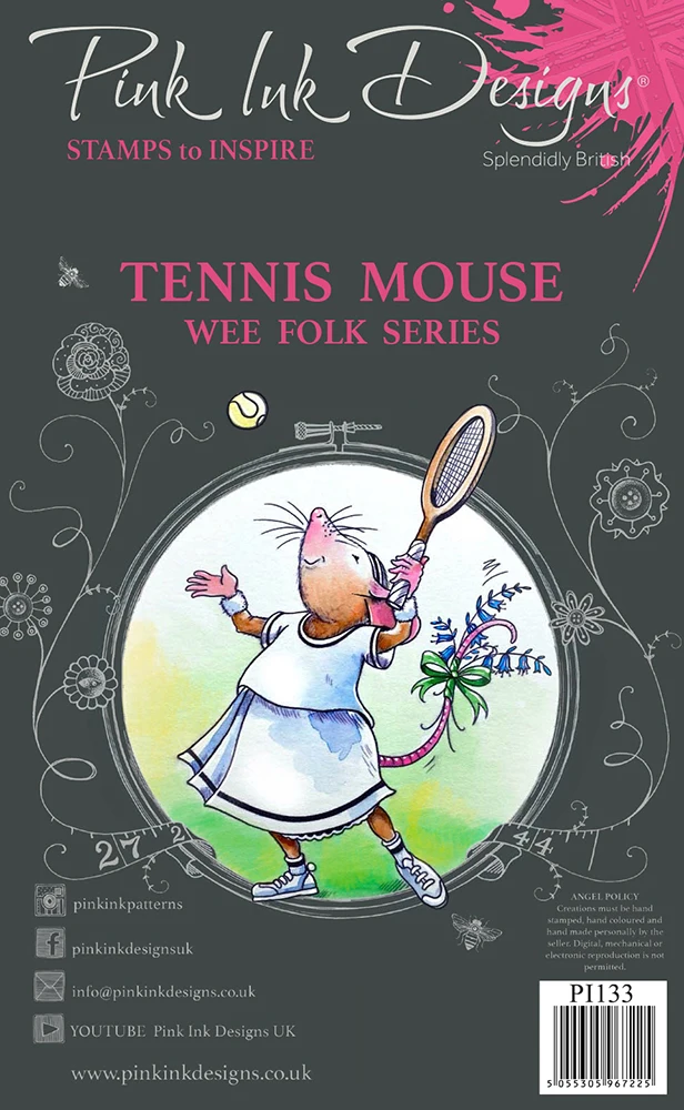 Прозрачные штампы для игры в мышь и бадминтон сделай сам скрапбукинга