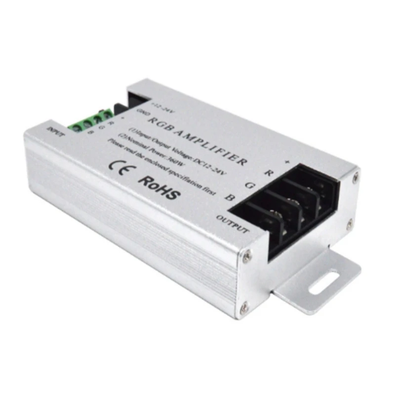 360W RGB Led усилитель контроллер DC12V-24V 30A Алюминий оболочка для 5050 3528 SMD Светодиодные