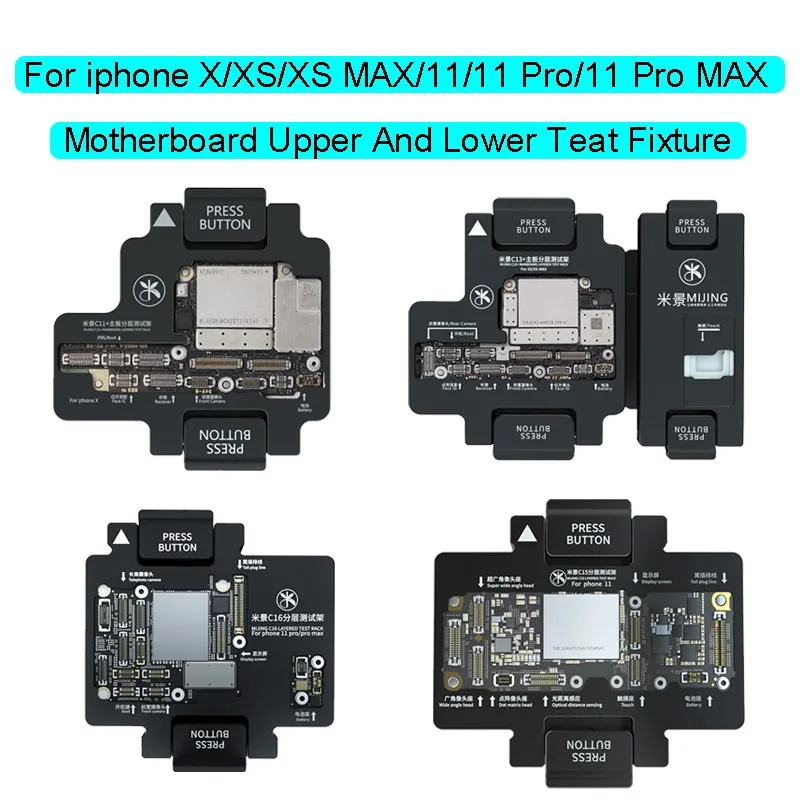 

MiJing для iPhone X Xs/Xs Max/11/11 Pro Max, логическая плата, тестирование функций, верхний и нижний Главный тестер, арматура для обслуживания
