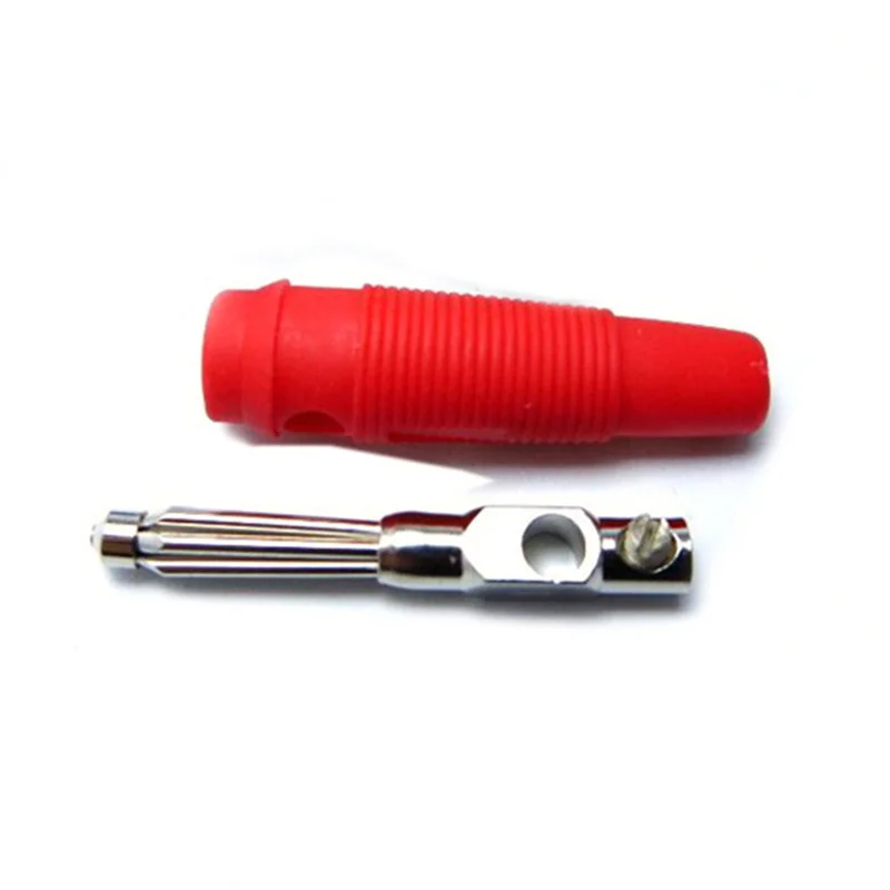5 шт. 4 мм штекер 32А высокотоковый винт паяльник Штабелируемый разъем типа банан |