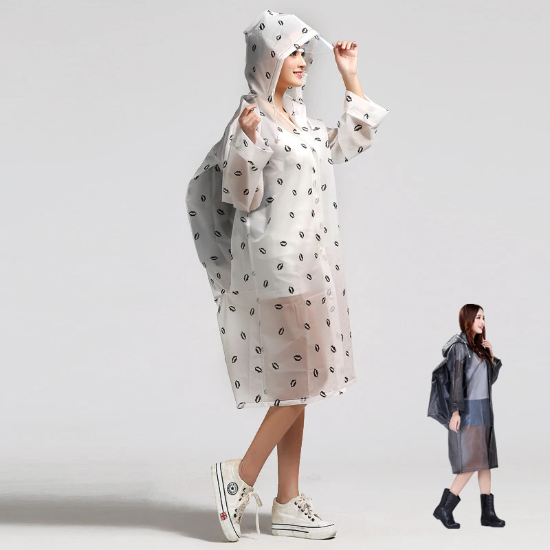 Бытовой Водонепроницаемый женский дождевик летние плащи свитер с рисунком в