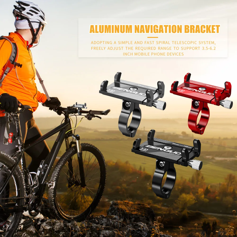 adjustable anti slip mobile phone holder universal bike motorcycle handlebar clip stand gps mount bracket for xiaomi m365 free global shipping