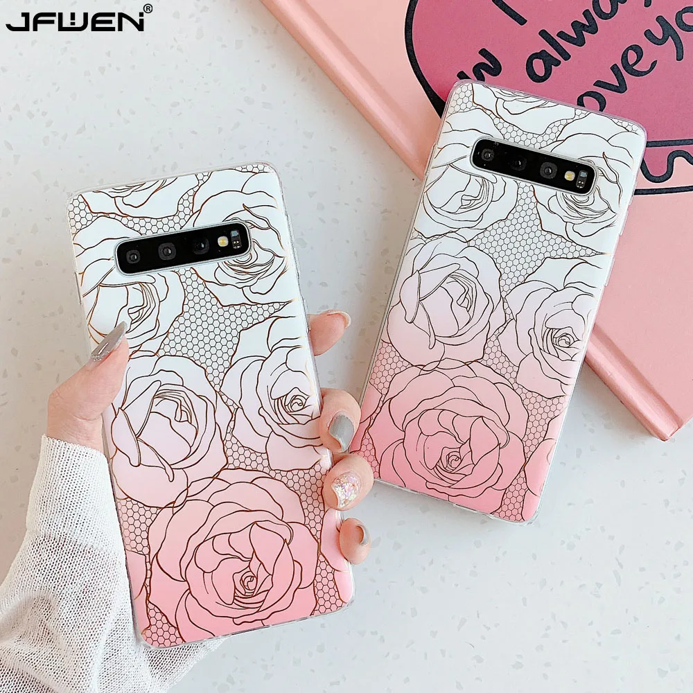 

Glossy Phone Case For Samsung Galaxy S10 S21 S20 FE Note 10 9 8 20 Ultra S8 S9 Plus S10E A50 A51 A71 A41 A40 A70 A50S Cover