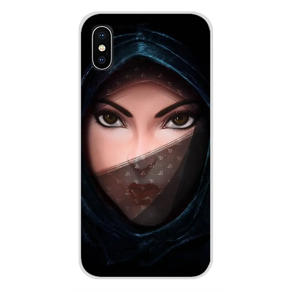 Чехол для мобильного телефона мусульманские исламские глаза гриля в хиджабе huawei