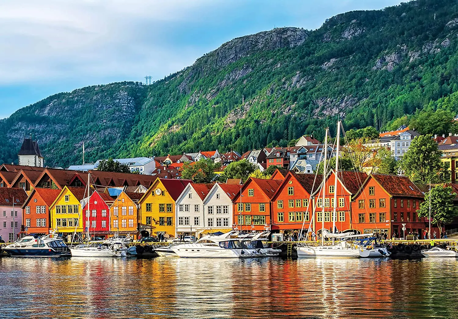 

1000 Piece Large Jigsaw Puzzle - Bergen, Norway - Puzzles for Adults and Teens Wood Toys 3d Puzzle for Adults 3d Puzzles