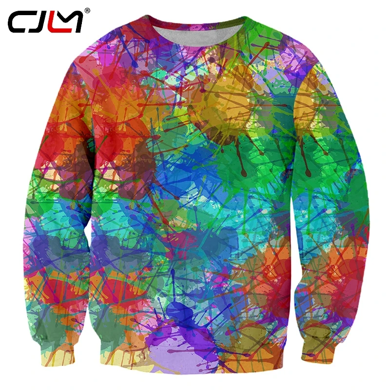 Новинка уличная одежда CJLM свитшот с длинным рукавом и 3D принтом Прямая поставка |