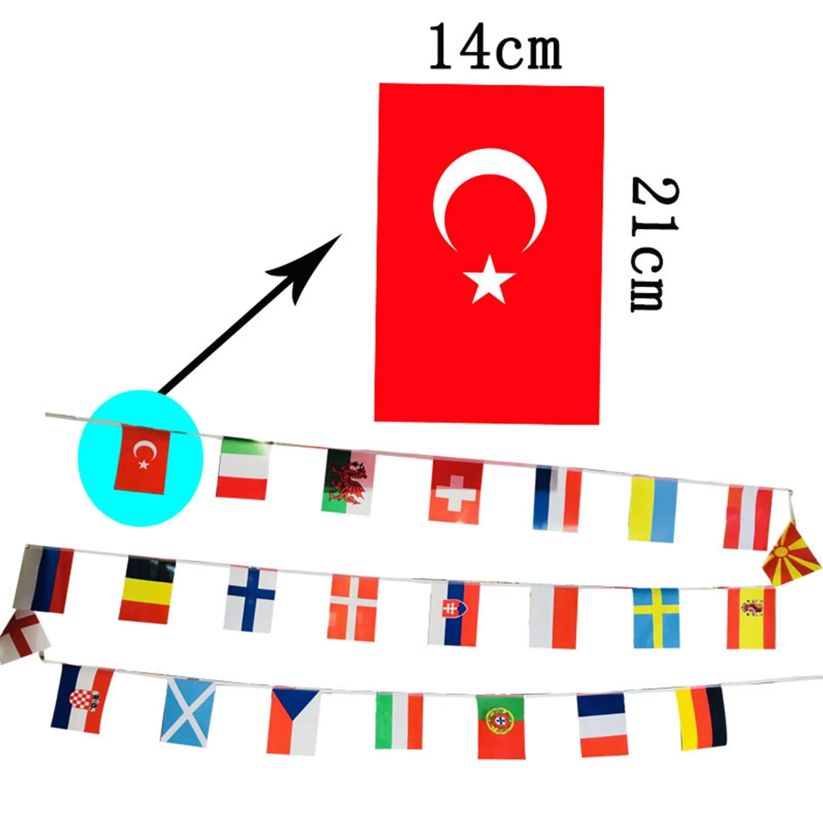 Футбол баннер для чемпионата клуб бар Ресторан Декоративные 24 гирлянда