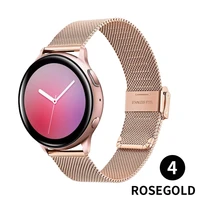 stainless steel milanese loop for samsung galaxy watch band active 2 46mm 42mm correa for amazfit 22mm 20mm 18mm watch strap