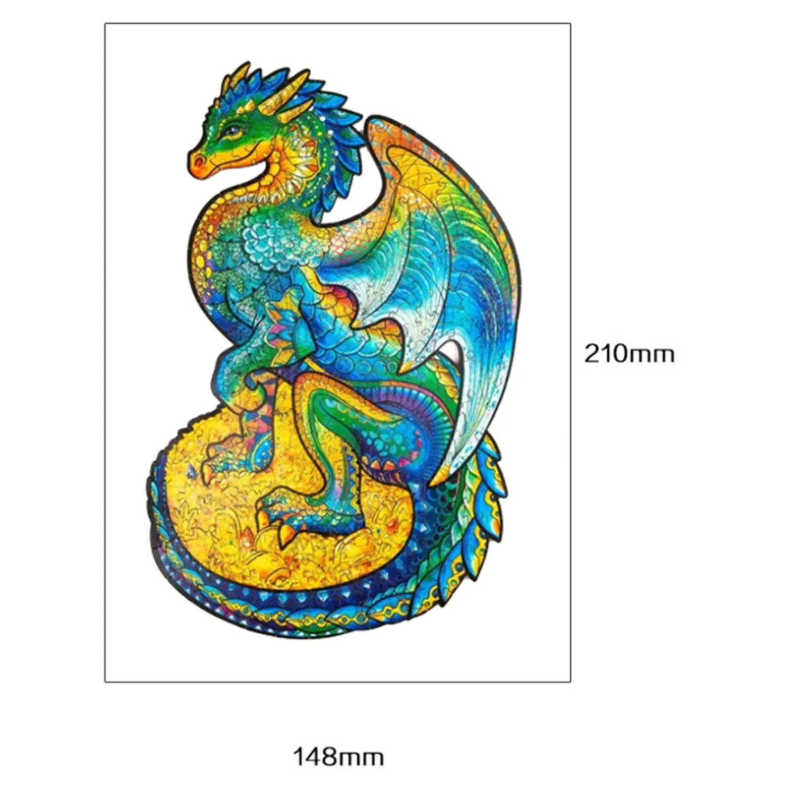 

Unique Wooden Animal Jigsaw Puzzles Colorful Dragon Shaped Wooden Jigsaw Puzzle Gift For Adults Kids Educational Puzzle Toy