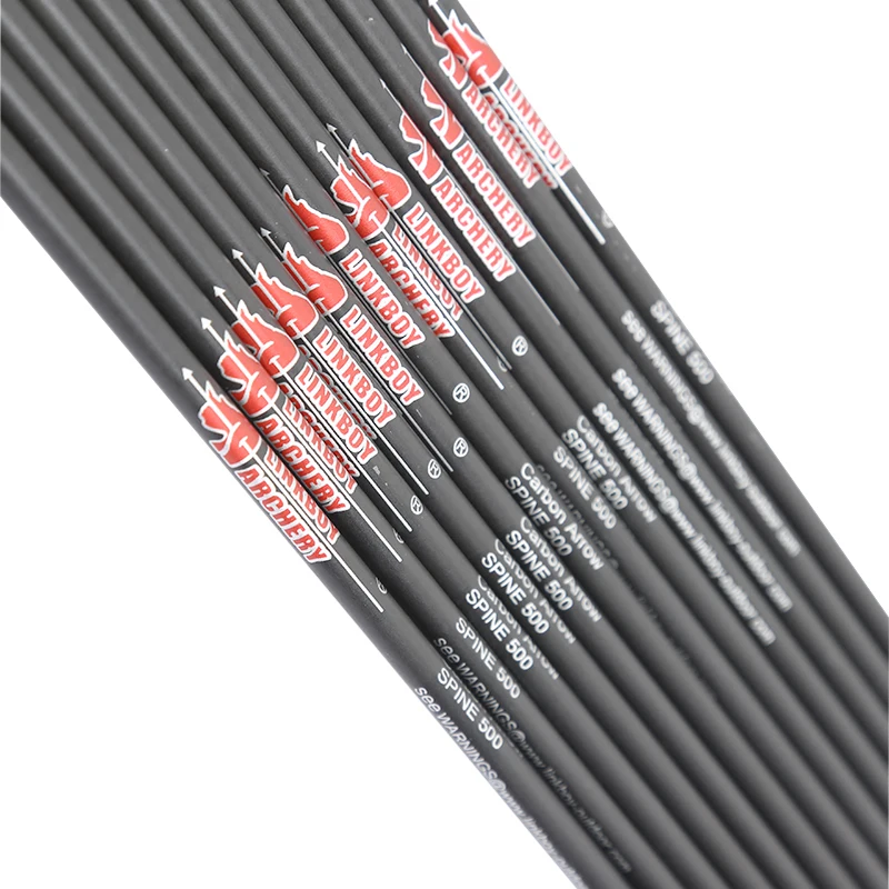 Стрельба из лука 6/12 Linkboy стрела чистого карбона стержень стрелы 500 600 700 800 ID 4 2 мм 30