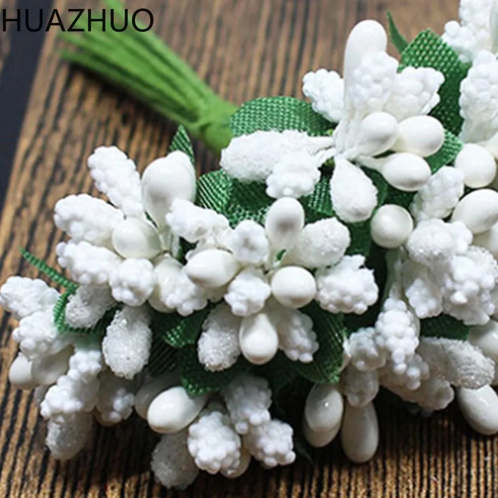 

144pcs/Pack DIY Scrapbooking Decorative Wreath Fake Flowers Bouquet Artificial Bud Stamen Berry Bacca Flower For Wedding Decor