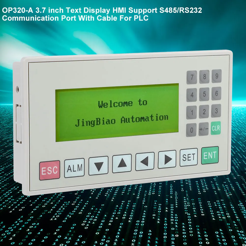 

OP320-A 3.7 inch Text Display HMI Support S485/RS232 Communication Port With Cable For PLC LCD Screen PC RS232 PLC S485/RS232