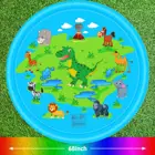 100170 см надувной спринклер для пляжа и газона с морскими животными, детский спринклер, игровой коврик, водный игровой пляжный коврик, подушка, игрушки