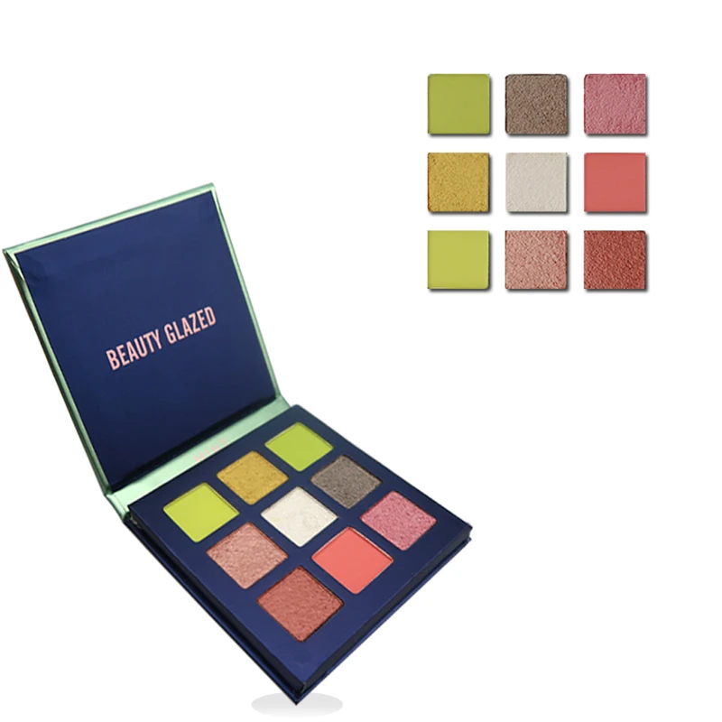 9 Colors Eyeshadow Makeup Pallete Glitter Shimmer Eyeshadows Palette Matte Powder Pigmented Eye Shadow Makeup Palette