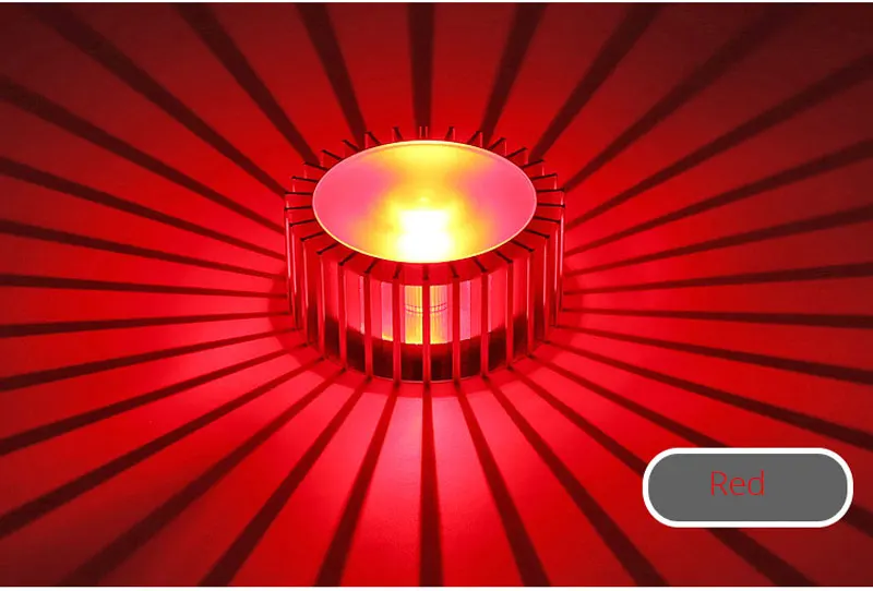 Red Точечный светодиодный rgb пятно света rgb LED-светильник светодиодный спот он 3 ватт проход Светильник Красочные коридор лампа прихожей светильник поверхностного монтажа - Испускаемый цвет: Red