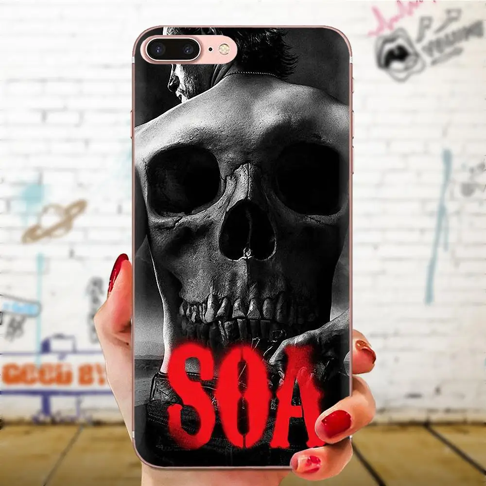 Diy Colorful Printing TPU For Galaxy Grand A3 A5 A7 A8 A9 A9S On5 On7 Plus Pro Star 2015 2016 2017 2018 Sons Of Anarchy | Мобильные
