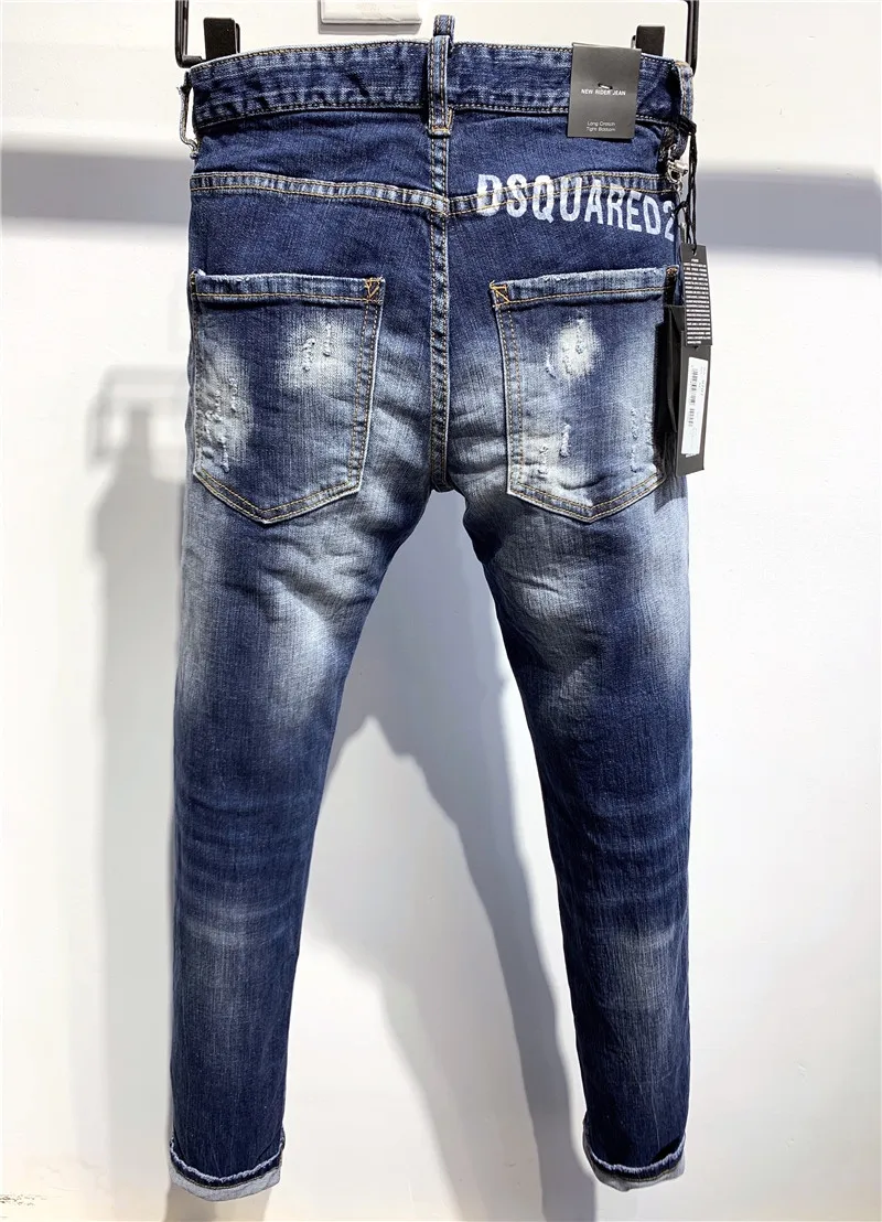 

Dsquared2 Cool Guy Hole Jeans D2 Men Pants DSQ2 Embroidered Trousers 9707