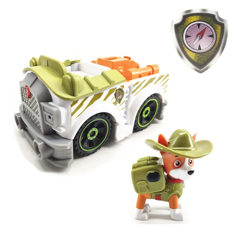Щенячий патруль игрушка трекер джунгли спасательная машина аниме персонаж