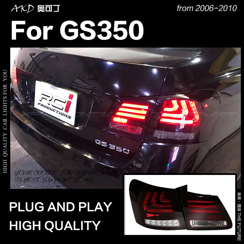 AKD автомобильный Стайлинг для Lexus GS350 задсветильник 2006-2010 GS300 GS430 задний фонарь