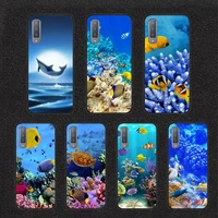 shark whale sea animals phone case coque for samsung a51 galaxy a10 a20 a30s a40 a50 a51 a70 a71 note 8 9 10 fashion