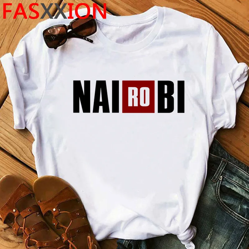 la casa de papel money heist house of paper bella ciao t shirt female japanese streetwear graphic tees women grunge clothes free global shipping